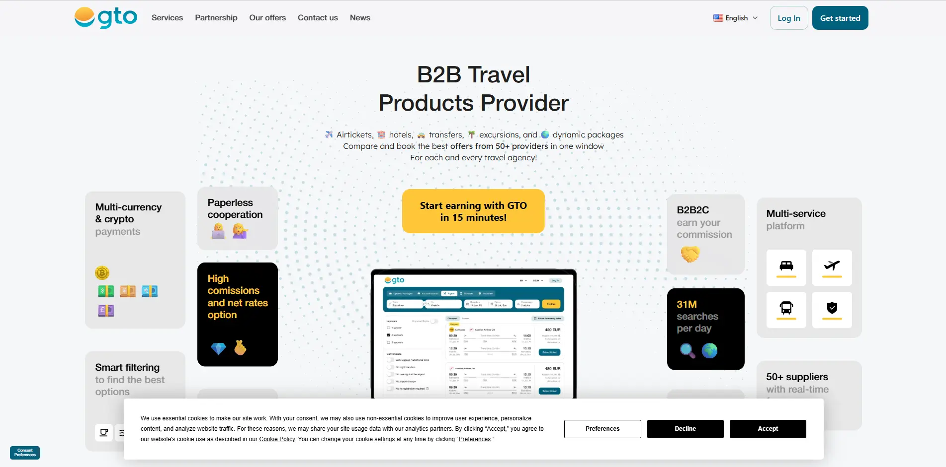 GTO Global: B2B Travel Platform