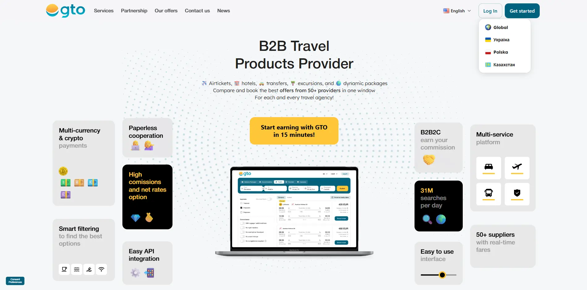 GTO Global: B2B Travel Platform