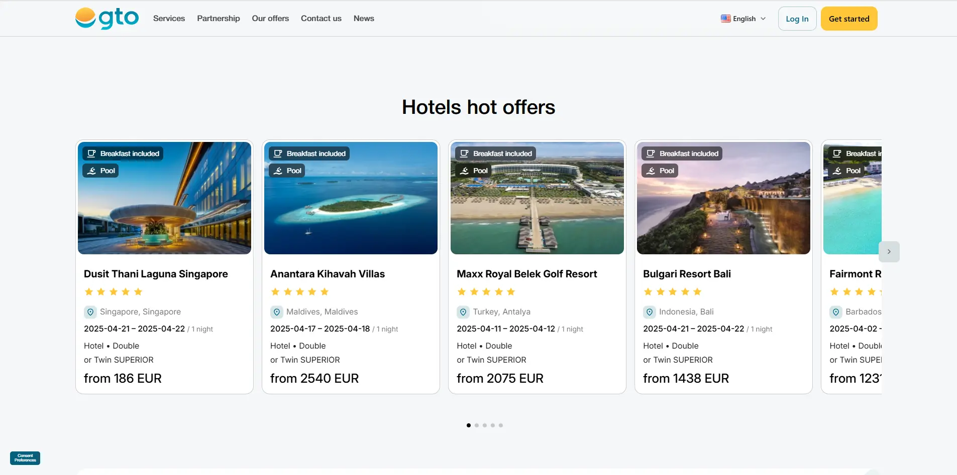 GTO Global: B2B Travel Platform