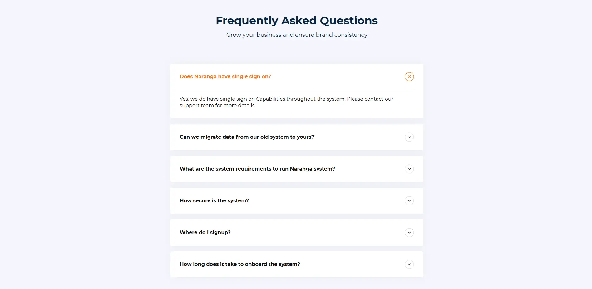 Naranga: High-Functionality Website for a Franchising Company