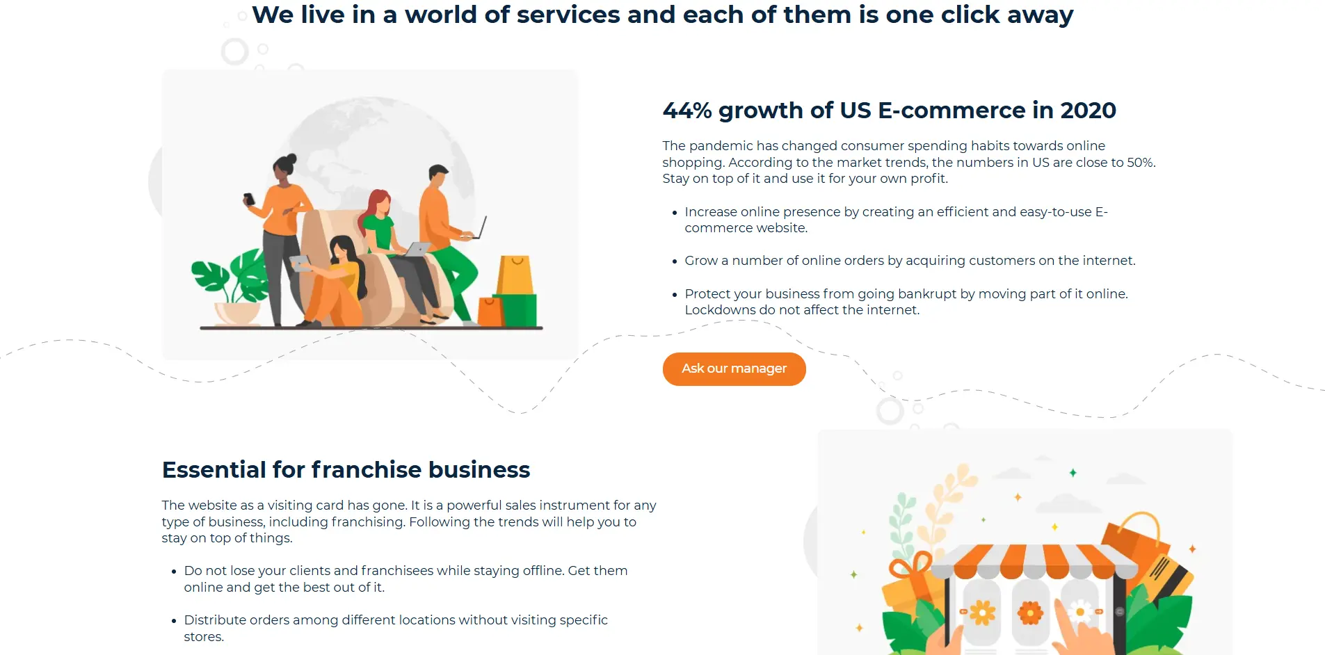 Naranga: High-Functionality Website for a Franchising Company