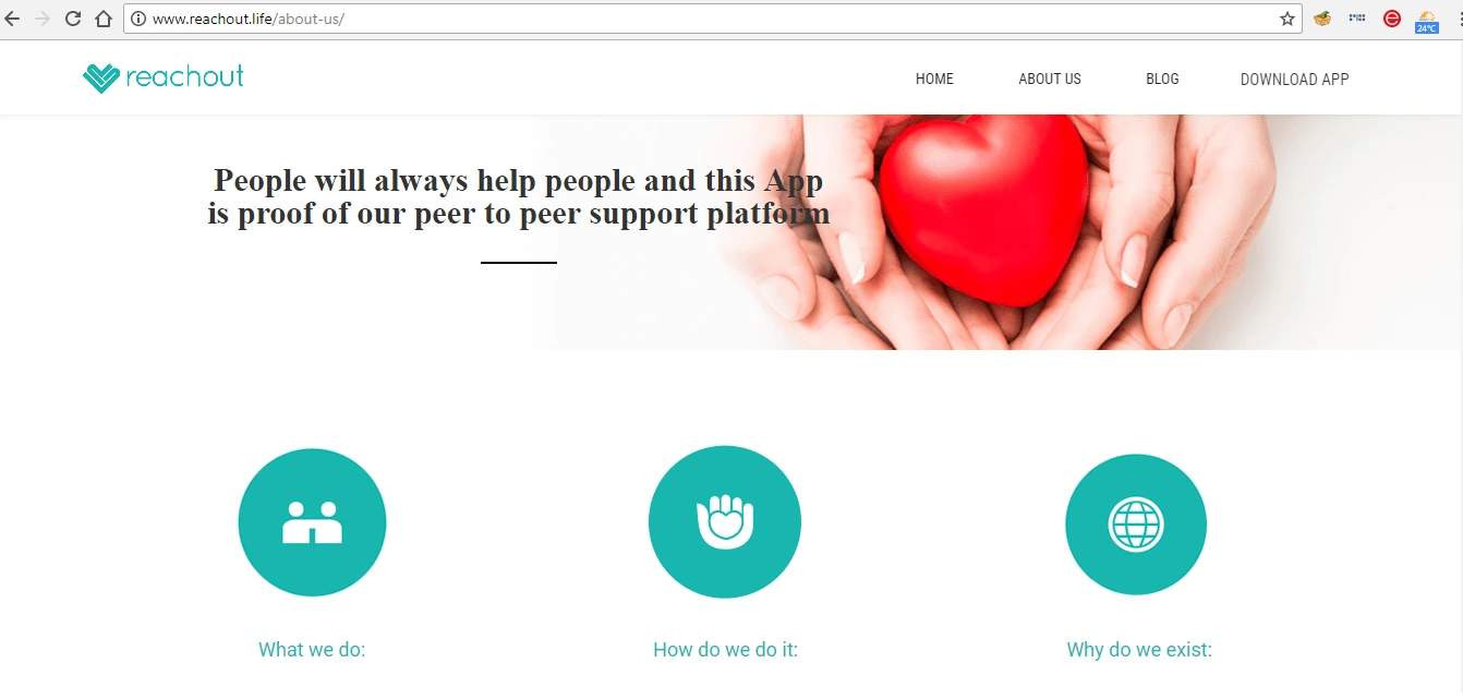 ReachOut:The website to support the Chronic Disease Network application