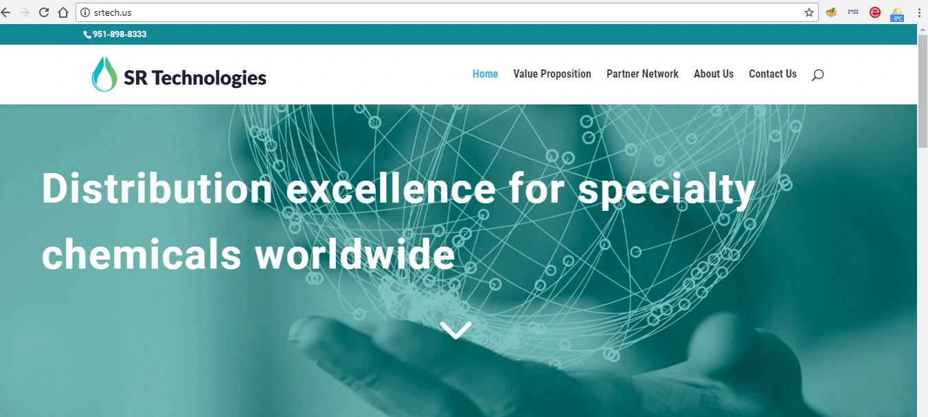 SRTech: Minimalist multi-page business card website