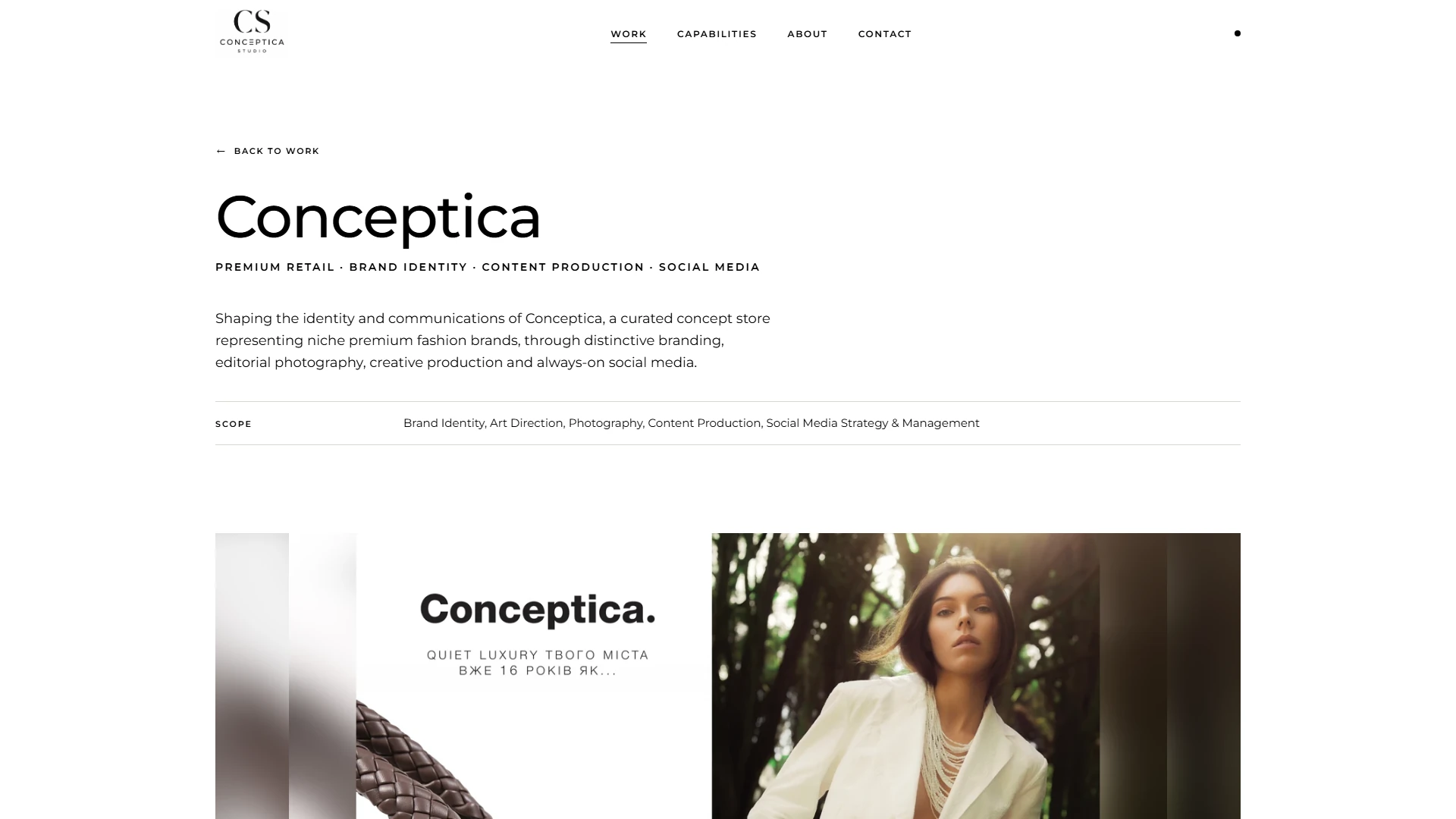 Conceptica Studio — кейс Conceptica: преміальний концепт-стор та комунікації